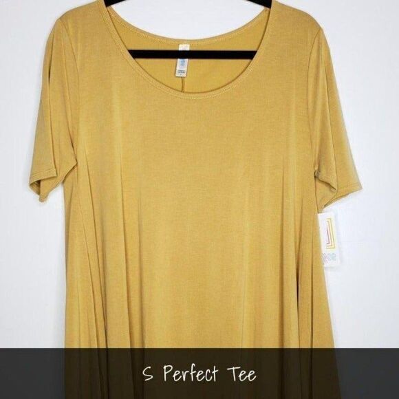 LuLaRoe Perfect T Small Solid Yellow NEW - Picture 1 of 1